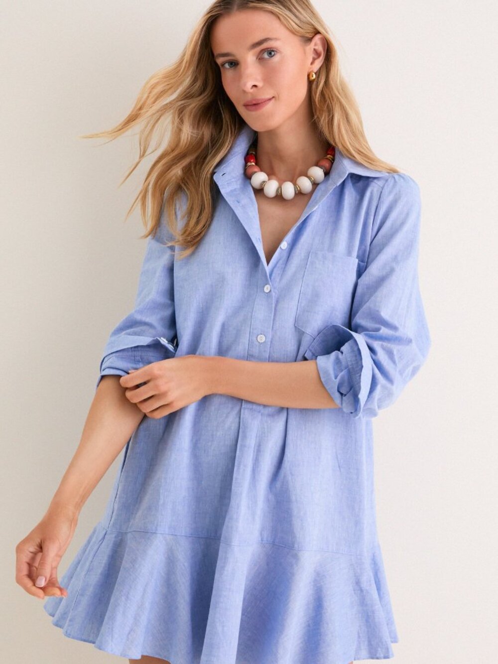 Tuckernuck Chambray Callahan Shirt Dress - XS
